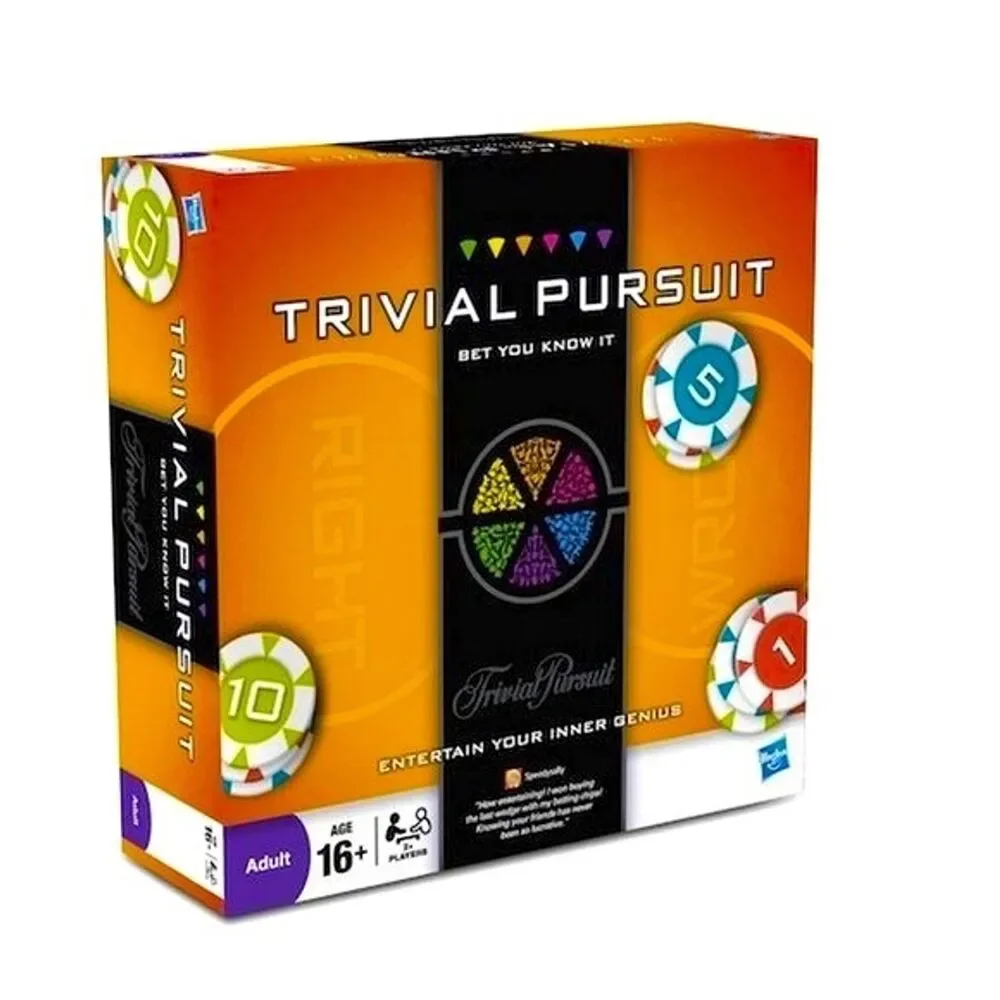 Trivial Pursuit HASBRO Game Night House Party Bet You Know It Board Trivia Quiz